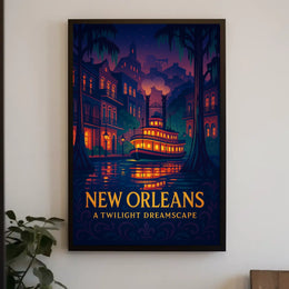 New Orleans A Twilight Dreamscape Poster