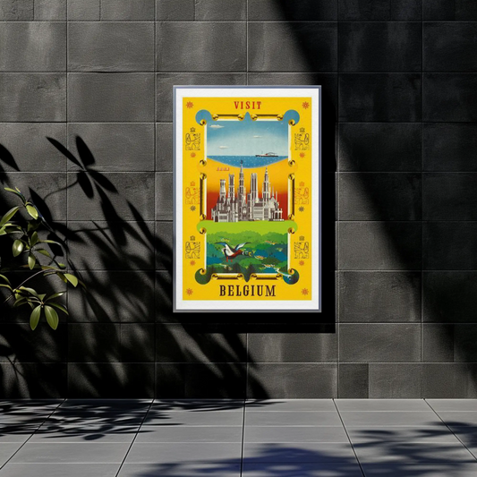 Visit Belgium Travel Poster