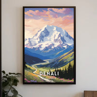 Denali Scenic Beauty Captured In National Park Poster