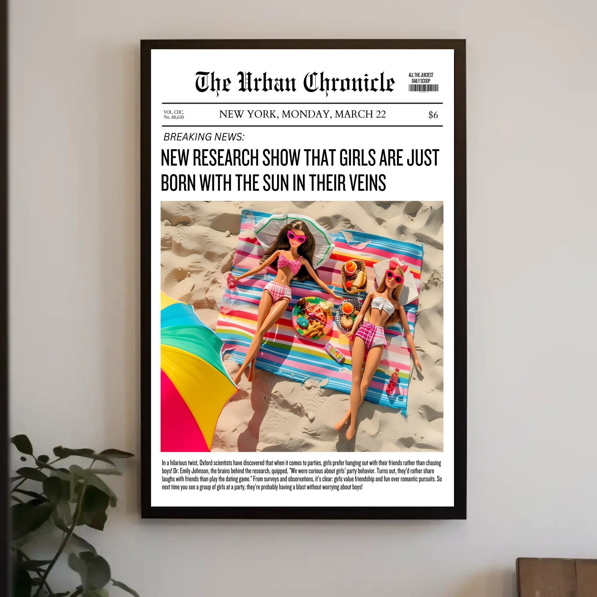 Playful Friendship Story on Vibrant Pop Culture Poster PosterGoat