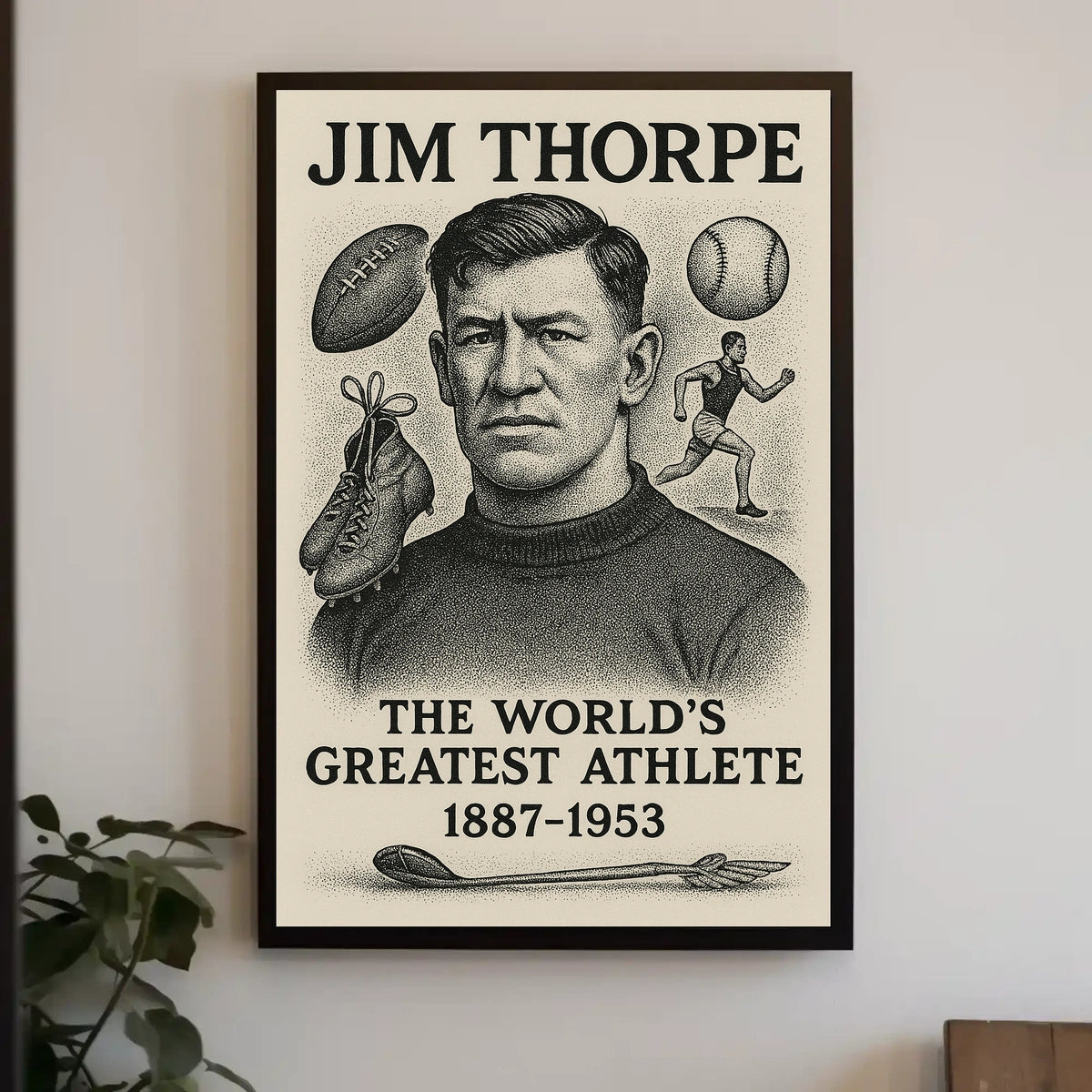 Celebrating Jim Thorpe The Worlds Greatest Athlete Jim Thorpe Poster