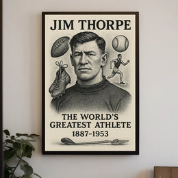 Celebrating Jim Thorpe The Worlds Greatest Athlete Jim Thorpe Poster