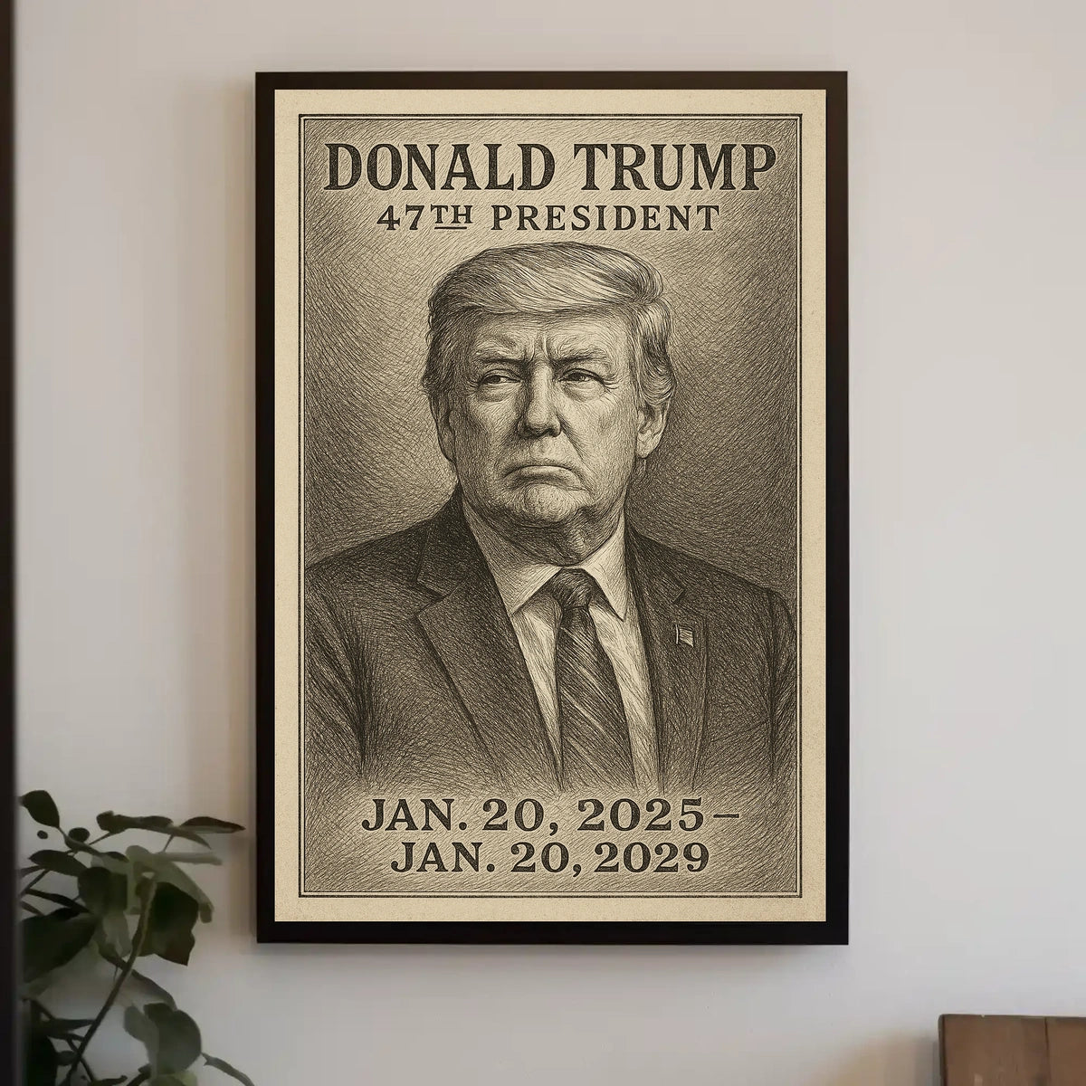 Donald Trump Visionary Leader Minimalist Poster