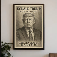 Donald Trump Visionary Leader Minimalist Poster