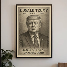 Donald Trump Visionary Leader Minimalist Poster