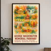 Theodore Roosevelt Island And George Poster