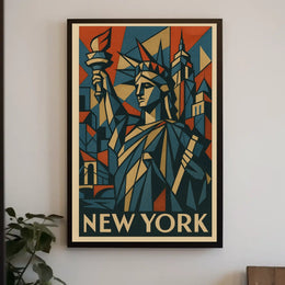 New York Art Deco Tribute Poster
