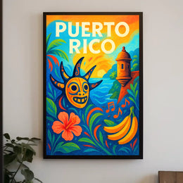 Vibrant Puerto Rico Poster