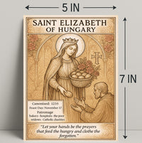 Saint Elizabeth of Hungary Poster PosterGoat