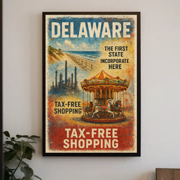 Delaware The First State Poster