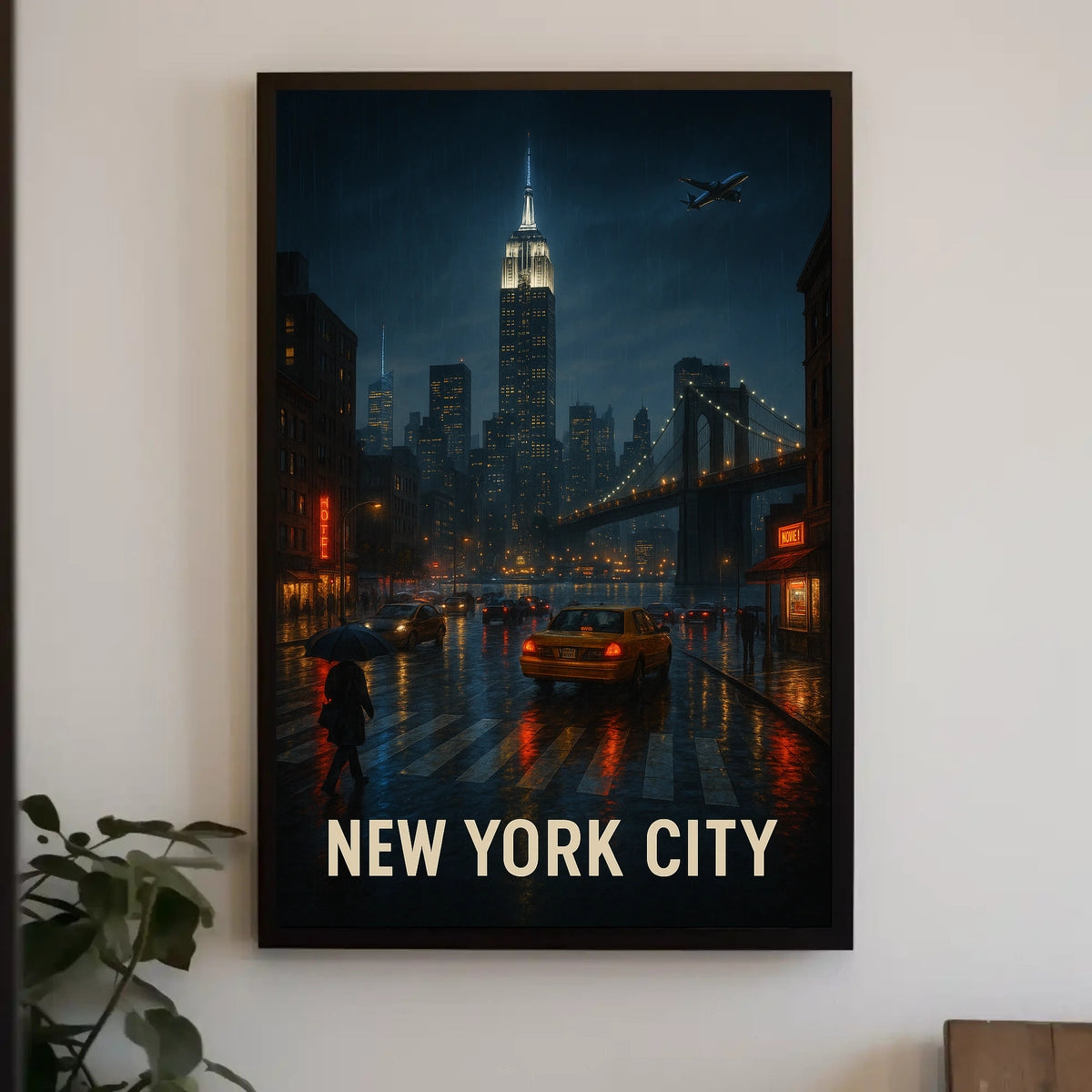New York City at Night Poster