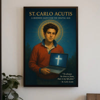 St. Carlo Acutis A Modern Saint for the Digital Age Poster