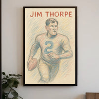 Jim Thorpe Legendary Athlete Poster