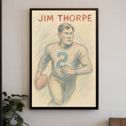 Jim Thorpe Legendary Athlete Poster