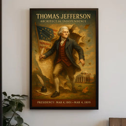 Thomas Jefferson Vintage Presidential Poster