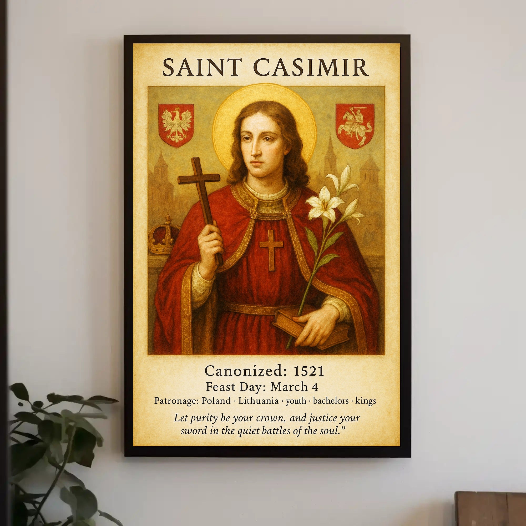 Saint Casimir Poster PosterGoat