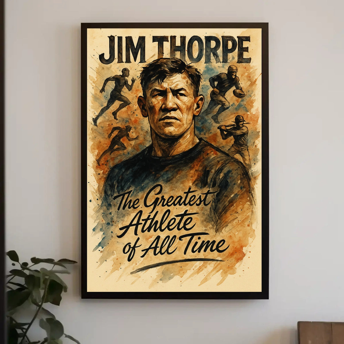 Jim Thorpe Legendary Athlete Tribute Jim Thorpe Poster
