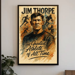 Jim Thorpe Legendary Athlete Tribute Jim Thorpe Poster
