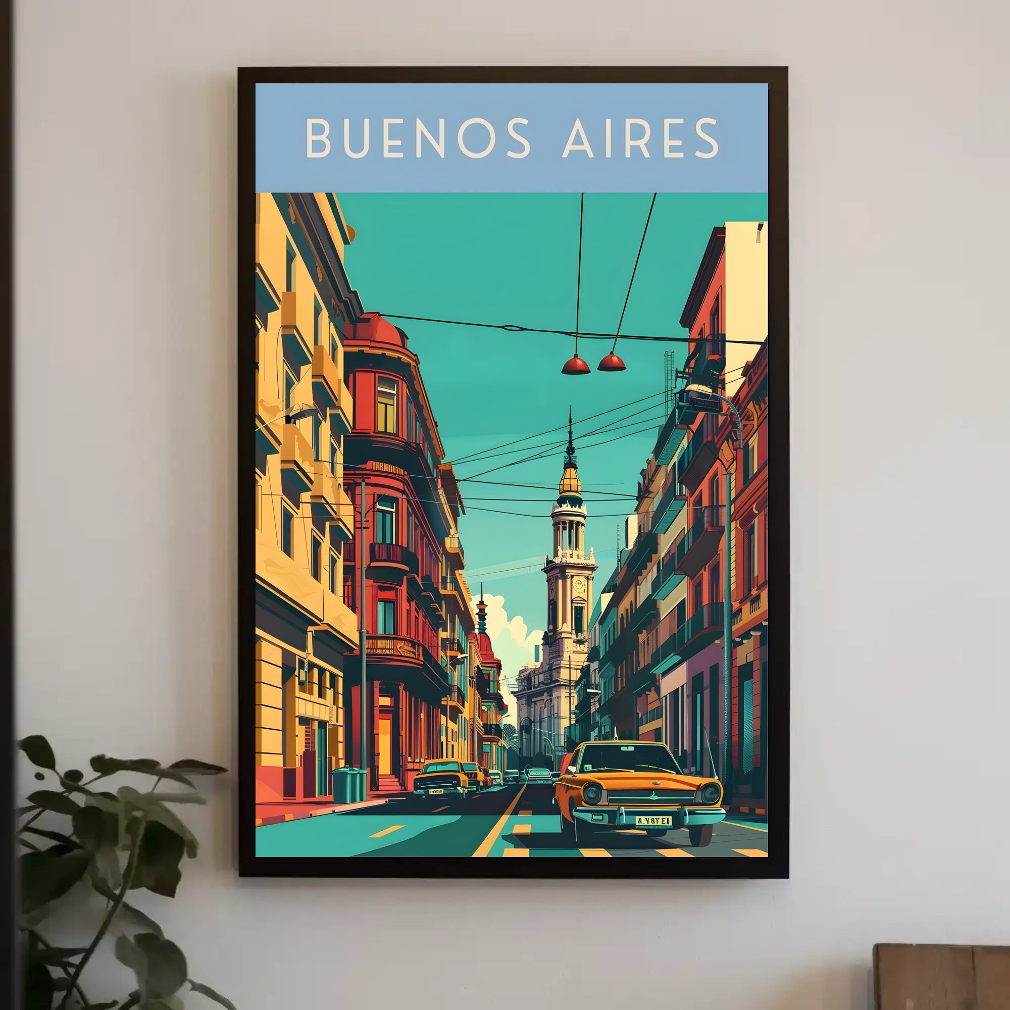 Buenos Aires Street Scene Poster