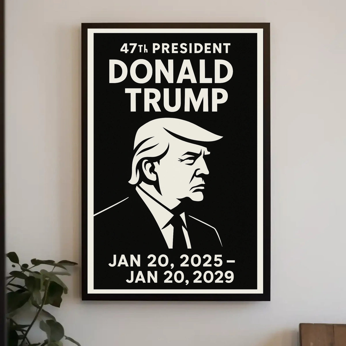 Donald Trump Legacy Power Minimalist Patriotic Iconic Leader Portrait Bold Timeless Poster