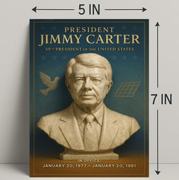 Jimmy Carter 39th President Wall Art Print PosterGoat