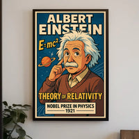 Theory Of Relativity Space Time Principles Visualization Poster