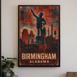 Birmingham, Alabama Industrial Poster