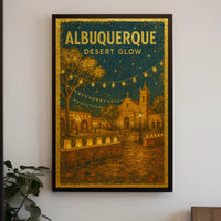 Albuquerque Desert Glow Poster