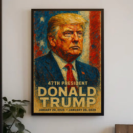 Donald Trump Resolute in the Storm Poster
