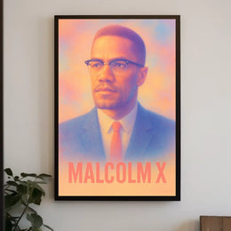 Malcolm X Portrait Poster