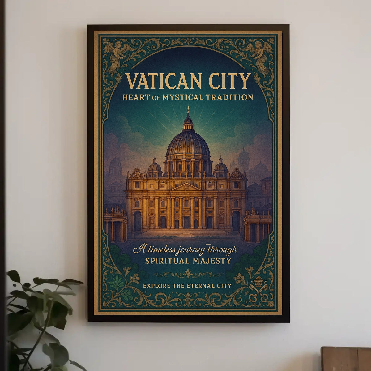 Spiritual Majesty Explore the Eternal City Poster