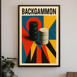 Backgammon Art Poster