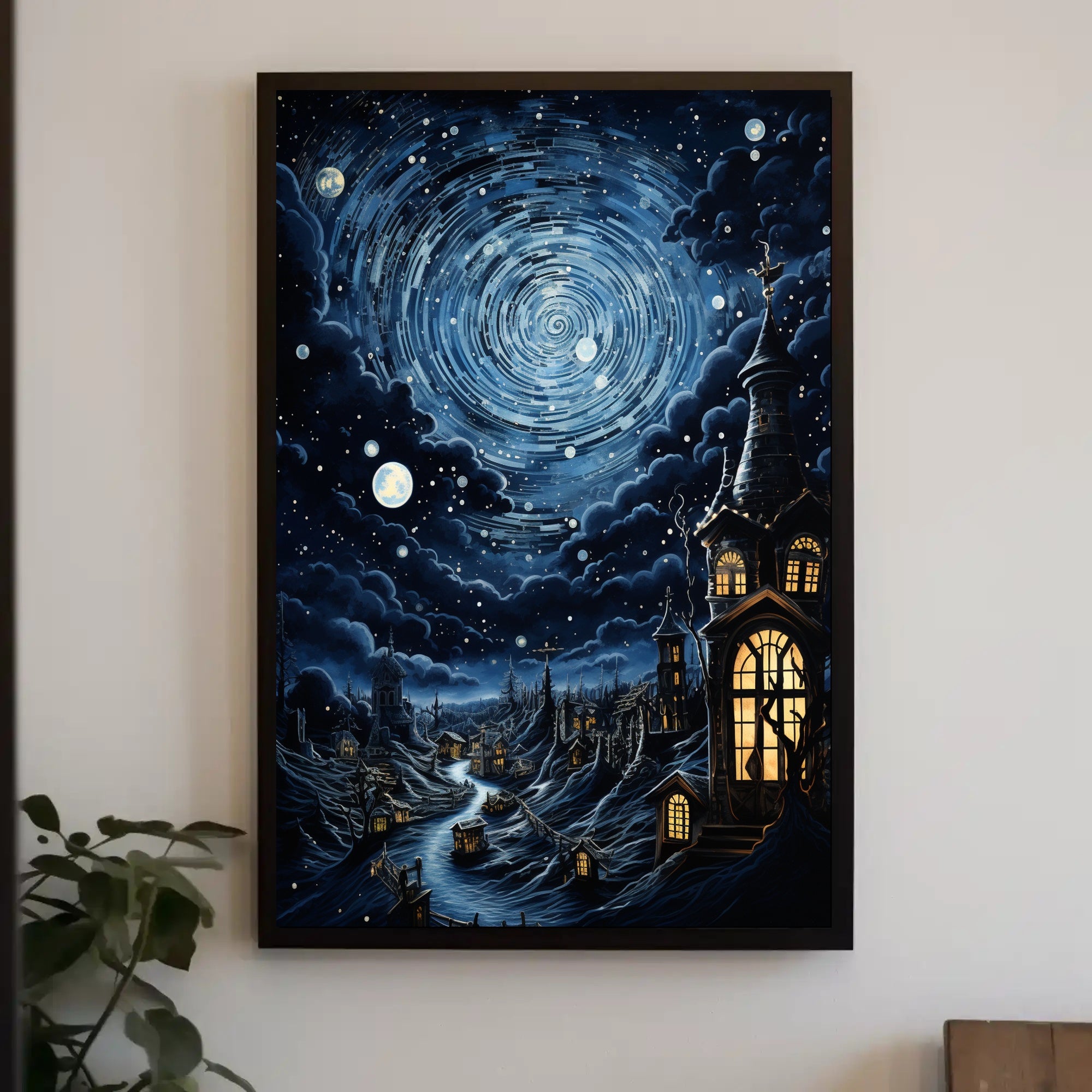 Enchanted Nightscape Poster PosterGoat