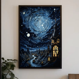 Enchanted Nightscape Poster PosterGoat