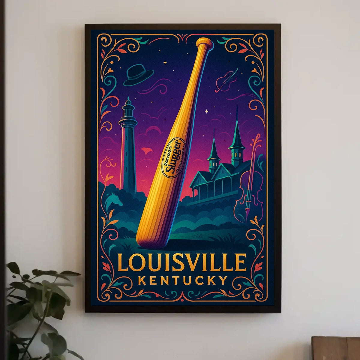 Louisville Slugger A Tribute to Kentucky Poster