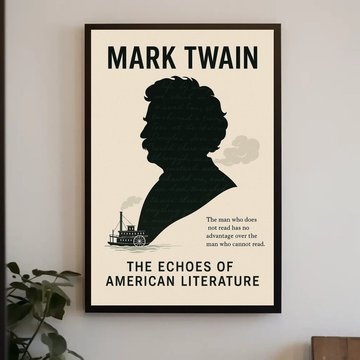 Mark Twain The Echoes of American Literature Poster