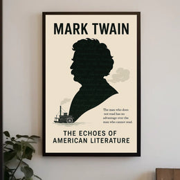 Mark Twain The Echoes of American Literature Poster