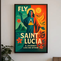 Fly to Saint Lucia Poster