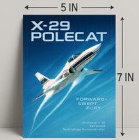 X-29 Polecat Forward-Swept Fury Poster PosterGoat