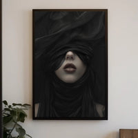 Elegant Figure in Drapery: Abstract or Artistic Poster PosterGoat