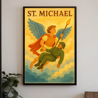 St. Michael Archangel Spiritual Art Poster