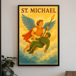 St. Michael Archangel Spiritual Art Poster