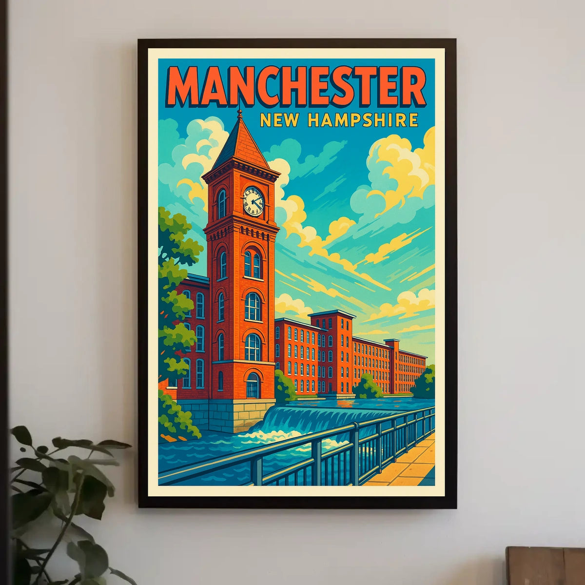 Manchester, New Hampshire Poster