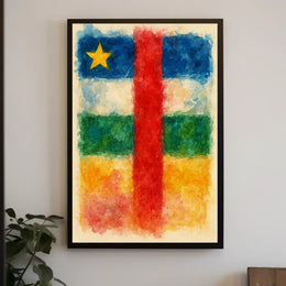 Watercolor Flag Art Wanderlust Poster