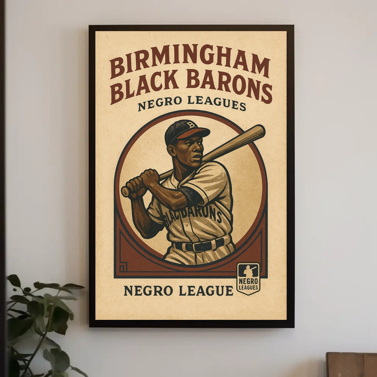 Birmingham Black Barons Negro Leagues Poster
