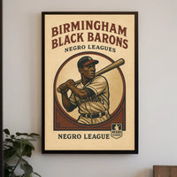 Birmingham Black Barons Negro Leagues Poster