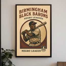 Birmingham Black Barons Negro Leagues Poster
