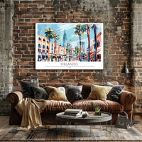 Vibrant Orlando Poster PosterGoat