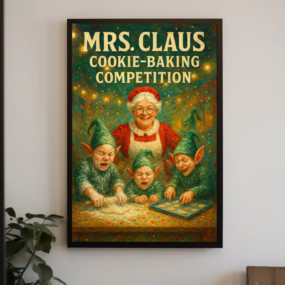 Mrs. Claus Cookie-Baking Competition Poster