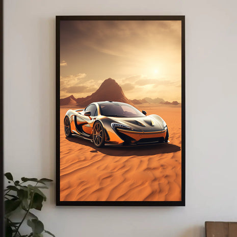 High-Performance Desert Escape Sports Poster